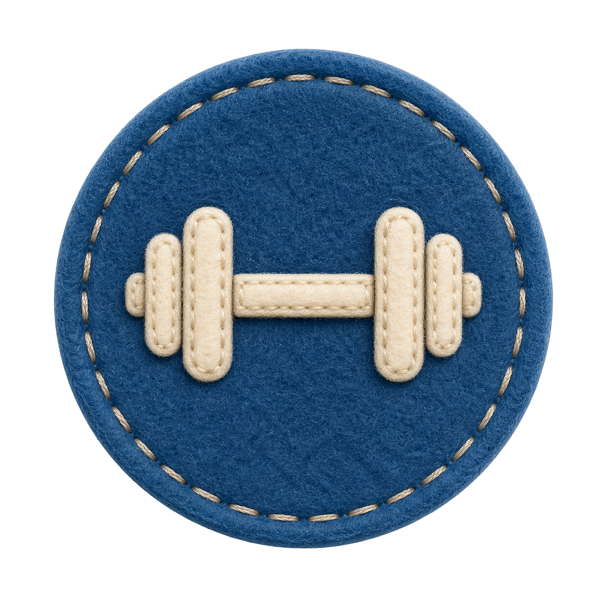 Strong pillar patch with a stitched dumbbell
