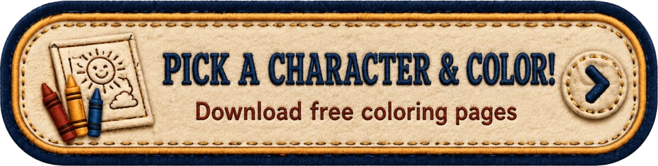 Pick a Character and Color — download free coloring pages